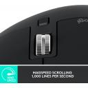 Logitech MX Master 3S Bluetooth Edition – Wireless Performance Mouse, MagSpeed Scroll (1,000 Lines/sec), 8K DPI Any‑Surface Tracking, Quiet Clicks, 70‑Day Battery, Ergonomic Design, Black