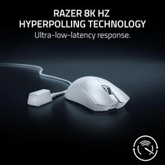 Razer Viper V3 Pro Wireless Esports Gaming Mouse: Symmetrical - 55g Lightweight - 8K Polling - 35K DPI Optical Sensor - Gen3 Optical Switches - 8 Programmable Controls - 95 Hr Battery - White