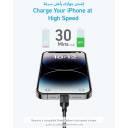 Anker 322 USB-C Lightning Cable [ 3 ft MFi Certified] Powerline II for iPhone 15, 15 Pro 14 Pro Max 14, 13 X XS XR 8 Plus, AirPods Pro - Black - 18 Month Warranty
