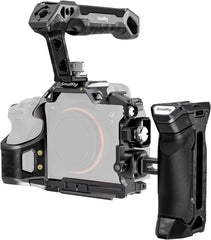A7 V / A7R V / A7 IV Rhinoceros Cage Advanced Kit for Sony Alpha 7 V/Alpha 7R V/Alpha 7 IV/Alpha 7S III/Alpha 7R IV, Includes Top Handle/Side Handle/Cable Clamp for HDMI