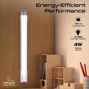 Promate 40cm LED Light with Motion Sensor, 100lm Brightness, Energy-Efficient 4W LEDs, USB-C Rechargeable 2000mAh Battery, Easy Adhesive Installation, Ideal for Under Cabinet Use, Lumia-40