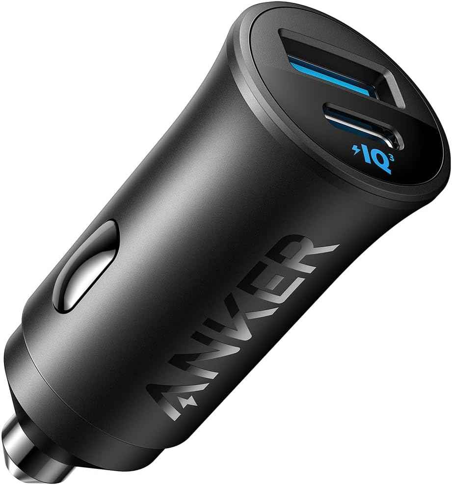 Golden Connector Anker Car Charger (30W, 2 Ports) Black, miscellaneous