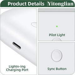 Charging Case Replacement for AirPods Pro 1st & 2nd Generation - Wireless Charger Case Without Earbuds (White)