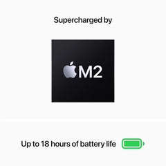 2022 MacBook Air Laptop with M2 chip: Built for Apple Intelligence, 13.6-inch Liquid Retina Display, 8GB RAM, 512GB SSD Storage, Backlit Keyboard, 1080p FaceTime HD Camera; Space Gray