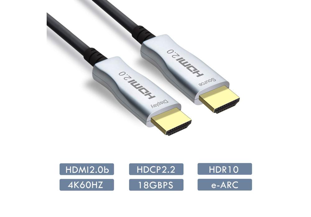 HDMI To HDMI 2.0b Fiber Cable, 4K Optical - 30M