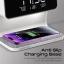 Promate Lumix-15W, 3-in-1 Digital Alarm Clock with 15W Wireless Charger, Dual Alarm, Nap Function, LED Display 3 Night Light Modes, iPhone, Galaxy