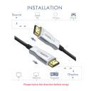 HDMI To HDMI 2.0b Fiber Cable, 4K Optical - 30M
