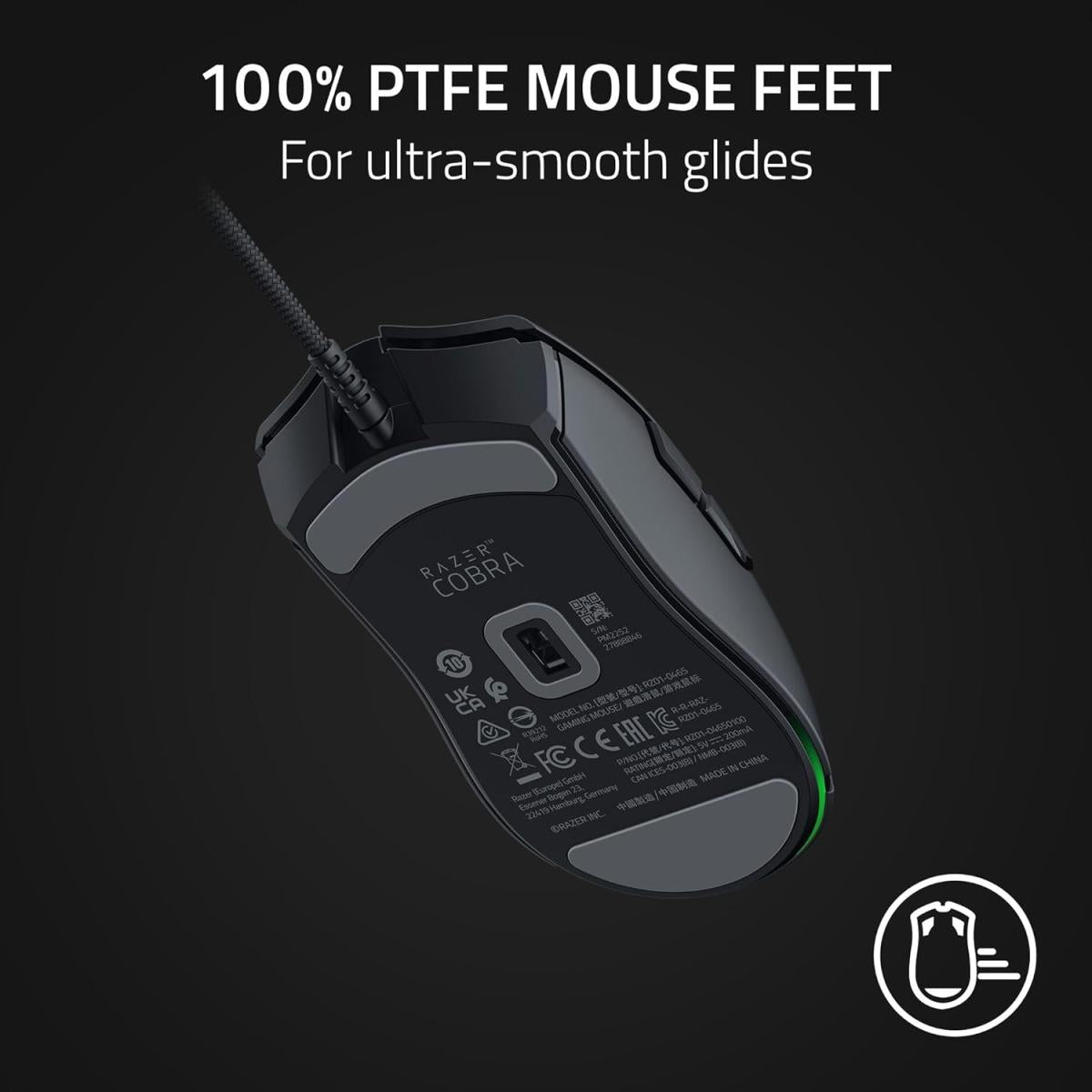 Razer Mouse 58g RGB wired keyboard and mouse combo for computer setup