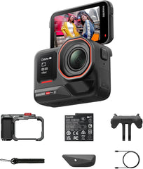 Ace Pro 2 Xplorer Bundle Single Battery- 8K Waterproof Action Camera Co-Engineered with Leica, 1/1.3" Sensor, Dual AI Chip, Leading Low Light, Superior Audio, Flip Screen & AI Editing