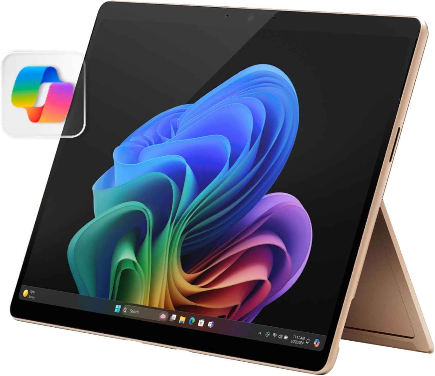 Surface Pro 2-in-1 Laptop/Tablet (2024), Windows 11 Copilot+ PC, 13" Touchscreen Display, Snapdragon X Plus (10 Core), 16GB RAM, 512GB Storage, Sapphire