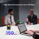 Tenda 4G185 v4.0 – 4G LTE Mobile Wi‑Fi, Wi‑Fi 6 286Mbps, LCD Color Screen, 2100mAh Battery, USB‑C Charging, Nano SIM, Global Carrier Compatibility