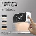 Promate Lumix-15W, 3-in-1 Digital Alarm Clock with 15W Wireless Charger, Dual Alarm, Nap Function, LED Display 3 Night Light Modes, iPhone, Galaxy