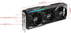 Radeon RX 9070 XT Challenger 16GB OC Graphics Card - AMD RDNA 4 Architecture, 2970 MHz Boost Clock, 16GB GDDR6, PCIe 5.0, DisplayPort 2.1a, HDMI 2.1b, Triple Fan Cooling 800W