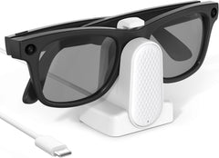 Cisian Charging Dock Compatible with Ray-Ban Meta Smart Glasses Wayfarer/Skyler/Headliner/Oakley | Meta HSTN,Potable Travel USB-C Cable Charger Meta Smart Glasses with Adapter