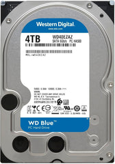 4TB WD Blue PC Internal Hard Drive HDD - 5400 RPM, SATA 6 Gb/s, 256 MB Cache, 3.5" - WD40EZAZ