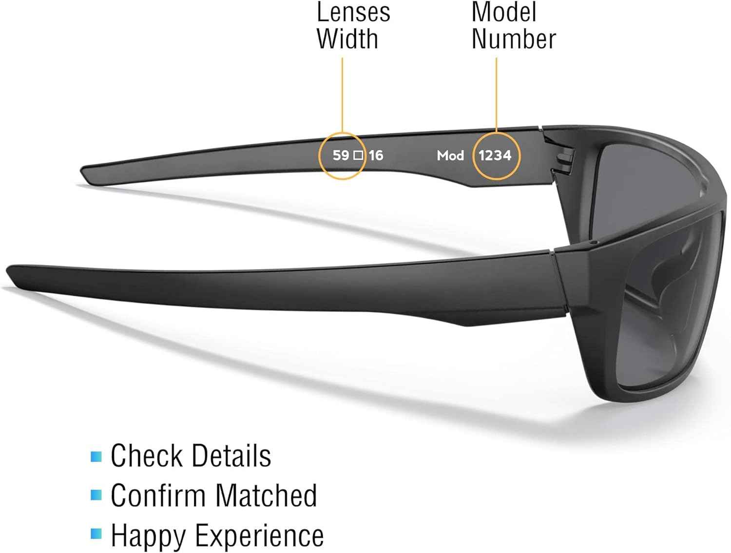 Replacement Lenses for Ray-Ban Meta Wayfarer, Skyler, Headliner Gen 1 & Gen 2 AI Glasses, Transition, Anti Blue Light