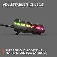 SteelSeries RGB gaming keyboard for computer setup