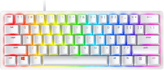Razer Huntsman Mini 60% Clicky Optical-Mechanical (Purple Switch) Gaming Keyboard - Mercury White