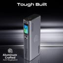 Promate 130W Laptop & Mobile Power Bank 20000mAh Smart TFT LCD Screen, USB-A QC 3.0, Dual Type-C Input/Output Ports Total Output 130W, Over-Heating Protection, Titan-130