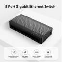 Tenda SG108M Switch, 8x Ethernet Ports, IEEE802.3 u/x /ab Network Standards, 16Gbps Switch Capacity, 11.9Mpps Forwarding Rate, Plug-and-Play, Black | SG108M