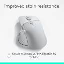 Logitech MX Master 4 for Mac – Wireless Performance Mouse, Haptic Feedback, MagSpeed Scroll (1,000 Lines/sec), 8K DPI Any‑Surface Tracking, Quiet Clicks, Actions Ring Shortcuts, USB‑C Fast Charging, 70‑Day Battery, White Silver