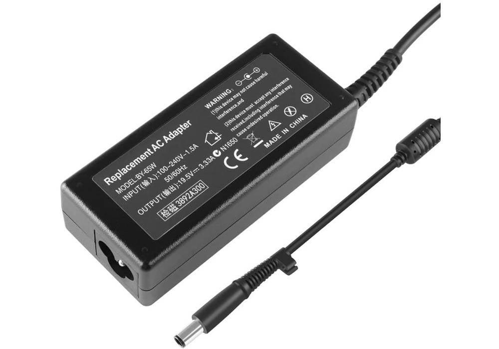 65W AC Charger – Compatible with HP EliteDesk, ProDesk, Pavilion, ProBook Series, 7.4×5.0mm Connector