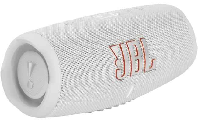 JBL Charge5 Splashproof Portable Bluetooth Speaker - White JBL Charge5 Splashproof Portable Bluetooth Speaker - White