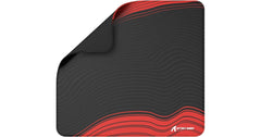 ATTACK SHARK CM02 Gaming Mouse Pad Esports Speed Large Mouse mats for Desk Waterproof Surface Stitched Edges and Anti-Slip Rubber Base Size XL Laminate 17.72” x 15.75” x 0.16” Black/Red