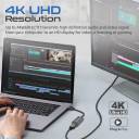 Promate DisplayPort to HDMI Adapter, Ultra HD 4k Male to Female DP to HDMI Converter Video Display Cord with Gold Platted Connectors, Nylon Cable, Uni-Directional Display for iMac, HP, MediaLink-DP