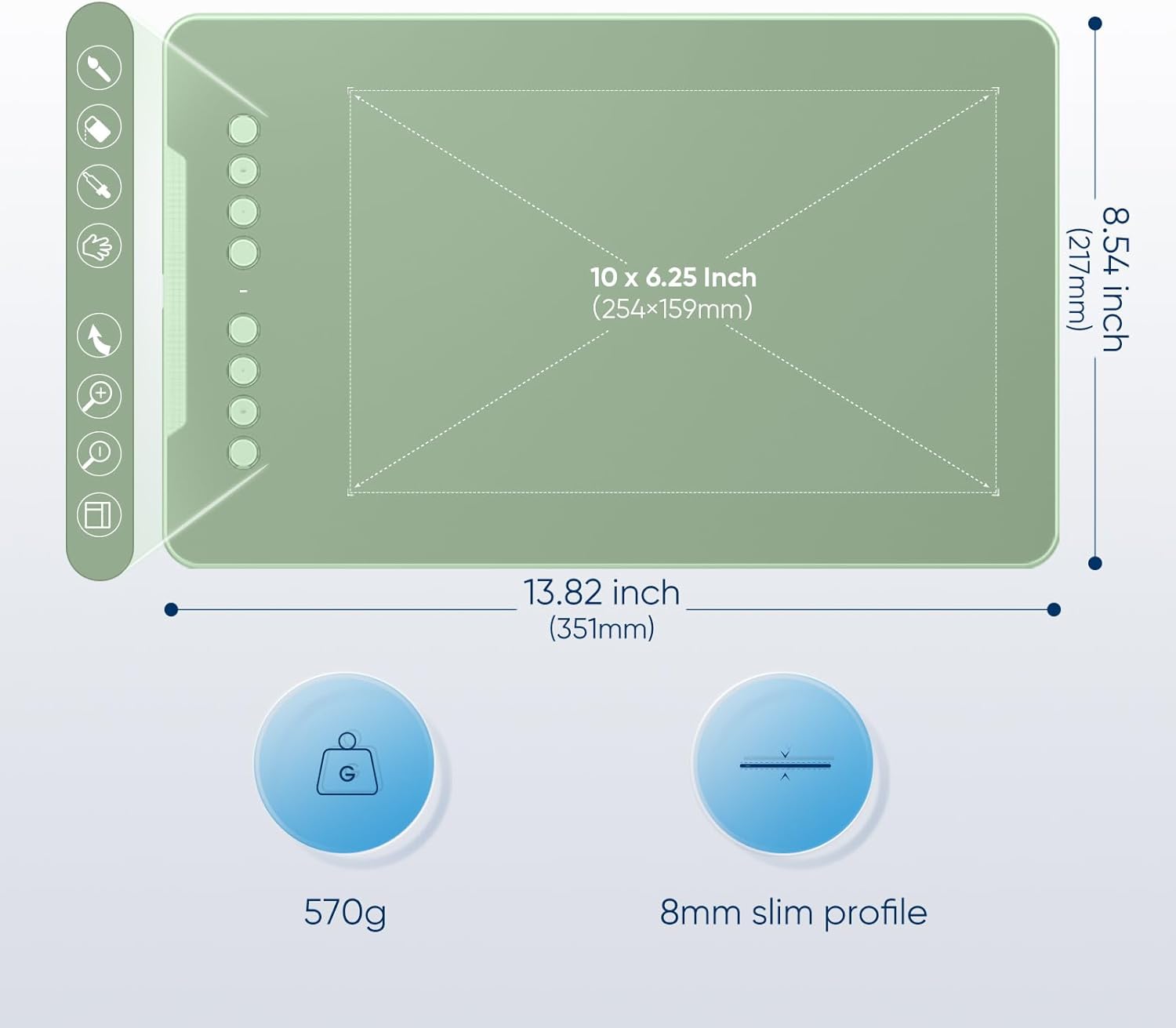 XPPen Deco with 16384 tablet for portable computing