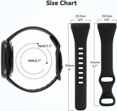 Compatible with Fitbit Versa 4 Bands/Versa 3 Bands/Sense/Sense 2 Bands for Women, 6 Pack Slim Sport Smartwatch Wristband Replacement for Fitbit Versa 3 4 and Sense 2, Small