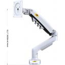 NORTH BAYOU F80 MONITOR DESK MOUNT STAND FULL MOTION FOR 17-30-Inch MONITORS - Holder / White
