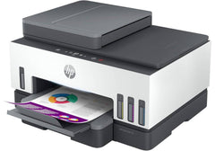 HP Smart Tank 790 All-in-One Printer wireless, Print, Scan, Copy, Fax, Auto Duplex Printing, Document Feeder, Print up to 18000 black or 8000 color pages, White/Grey