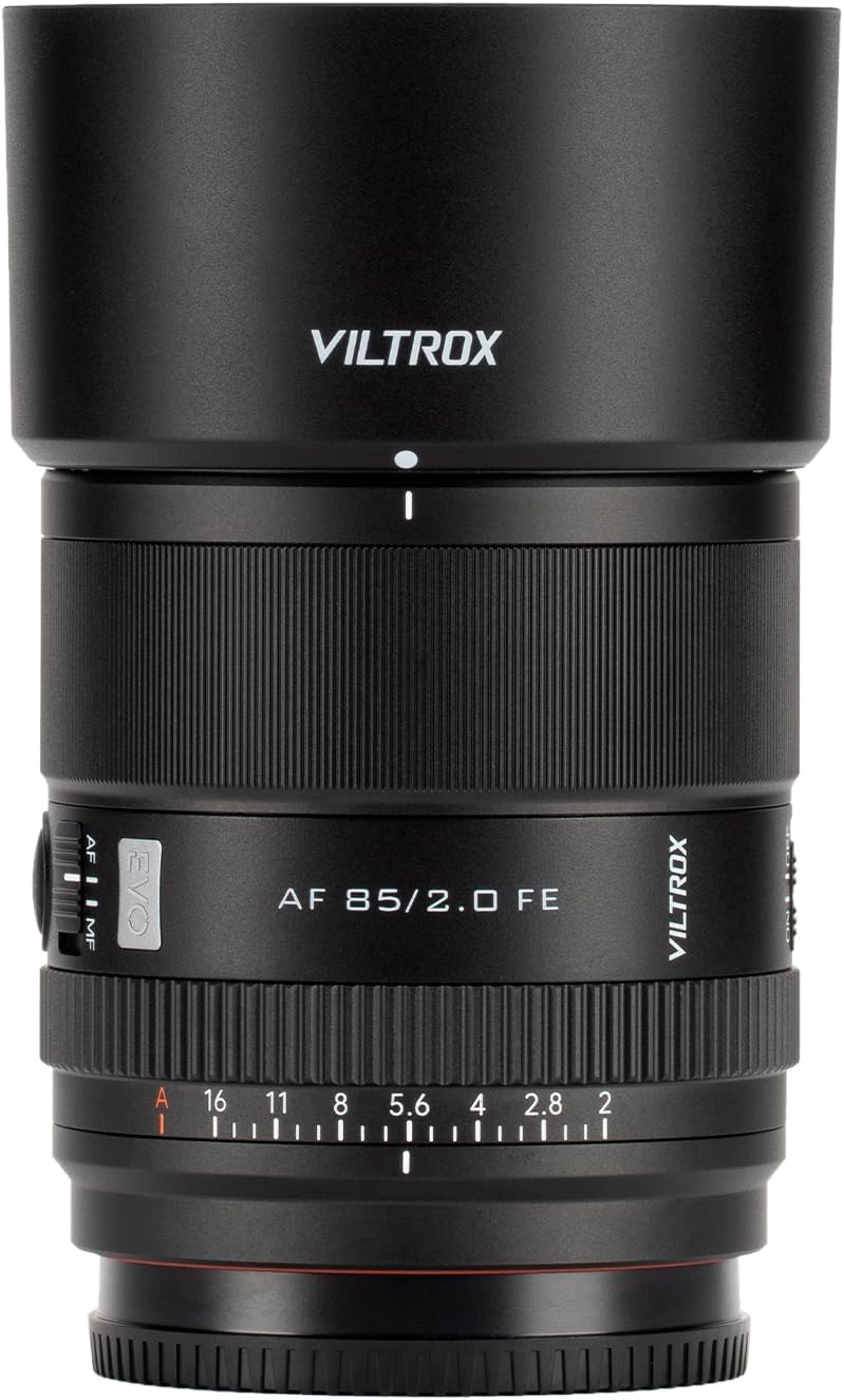 85mm F2 EVO FE Lens, AF 85mm f/2 FE for Sony E-Mount, Full Frame Portrait Lens for Sony FE a7iv a7c ii a7rv a9ii zve1 fx3 zv-e10 ii a6700 a6600