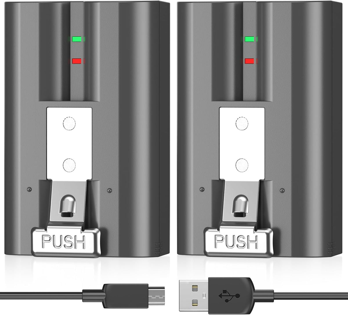 2-Pack 6040mAh Rechargeable Battery Compatible with Ring Doorbell Camera 2/3/4, Video Doorbell 3 Plus,Spotlight Cam and Stick Up Cam Battery (2nd & 3rd Gen)