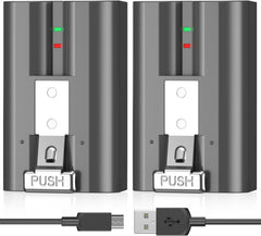 2-Pack 6040mAh Rechargeable Battery Compatible with Ring Doorbell Camera 2/3/4, Video Doorbell 3 Plus,Spotlight Cam and Stick Up Cam Battery (2nd & 3rd Gen)