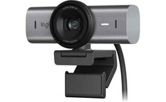 Logitech MX Brio 4K Ultra HD Streaming Webcam w/ AI Image Enhancement, 8.5MP Sony Image sensor, 4x Digital Zoom, 4K @ 30fps / 1080p @ 60fps, Dual Noise-Reducing Microphones, USB-C, Logi Software On MacOS & Win