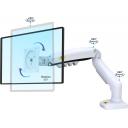 NORTH BAYOU F80 MONITOR DESK MOUNT STAND FULL MOTION FOR 17-30-Inch MONITORS - Holder / White