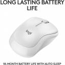 Logitech M240 Silent Bluetooth Mouse, Wireless, Compact, Portable, Smooth Tracking, 18-Month Battery, for Windows, macOS, ChromeOS, Compatible with PC, Mac, Laptop, Tablets - Off White