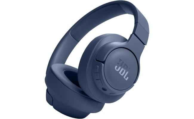 JBL Tune 720BT - Wireless Over-Ear Headphones with JBL Pure Bass Sound, Bluetooth 5.3, Up to 76H Battery Life and Speed Charge, Lightweight, Comfortable and Foldable Design (Blue)