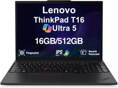 Lenovo ThinkPad T16 Gen 4 Copilot+ Business Laptop 16.0" FHD+ IPS (Intel Ultra 5-225U (>i7-1355U), 16GB DDR5, 512GB SSD, Backlit KB, Fingerprint, 2 Thunderbolt 4, WiFi 6E, RJ45, IR Webcam, Win 11 Pro)