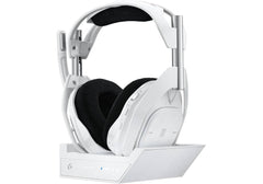 Logitech G Astro A50 X Omni-Platform Wireless Gaming Headset + Base Station for PS5, Xbox, PC: PLAYSYNC Video & Audio Switcher, HDMI 2.1 4K 120Hz VRR, <24 bit/48 kHz, 24hr Battery, 2.4GHz & BT - White