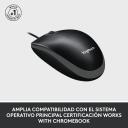 Logitech Mouse M100 High-Definition Optical Tracking (1000 DPI) Smooth Cursor Control - Black