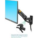NB North Bayou TV Monitor Stand Holder Wall Mount Bracket Full Motion Articulating Swivel for 17-35" Monitors (Load Capacity from 6.6 to 26.4lbs) Double Extension F150