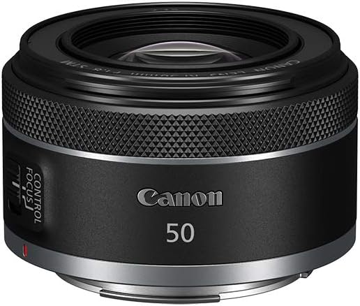 Canon RF50mm F1.8 STM for Canon Full Frame Mirrorless RF Mount Cameras [EOS R, EOS RP, EOS R5, EOS R6] Black (Lens w/BuzzPhoto Advanced Accessories Bundle)