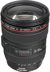 EF 24-105mm f/4 L is USM Lens for Canon EOS SLR Cameras - White Box (Bulk Packaging)