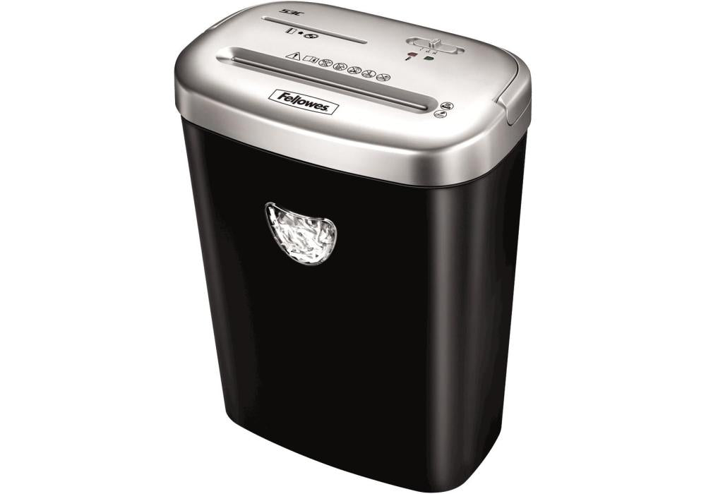 Fellowes Powershred P-53C Shredder, Cross Cut, Shreds 10 Sheets Fellowes Powershred P-53C Shredder, Cross Cut, Shreds 10 Sheets