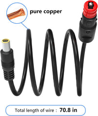 Car Cigarette Lighter Charging Cable for Jackery Portable Power Station Explorer 1000 500 880 550 300 290 240 160 E160 E240 E300 E500 E550 E880 E1000 Solar Generator Charger Cord
