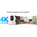 EZVIZ H6C Pro 4K Indoor Pan & Tilt Wi-Fi Security Camera, (CS-H6C-R200-8H8WFL) Ultra HD Resolution, 360-Degree Panoramic Coverage, AI-Powered Human/Vehicle Shape Detection, Color Night Vision, Two-Way Talk