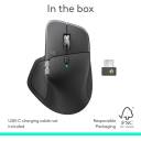 Logitech MX Master 4 Wireless Mouse, 8K DPI Darkfield Sensor, MagSpeed Scroll & Thumb Wheel, Haptic Sense Feedback, Bluetooth & Logi Bolt, USB-C Fast Charging, Pale Grey
